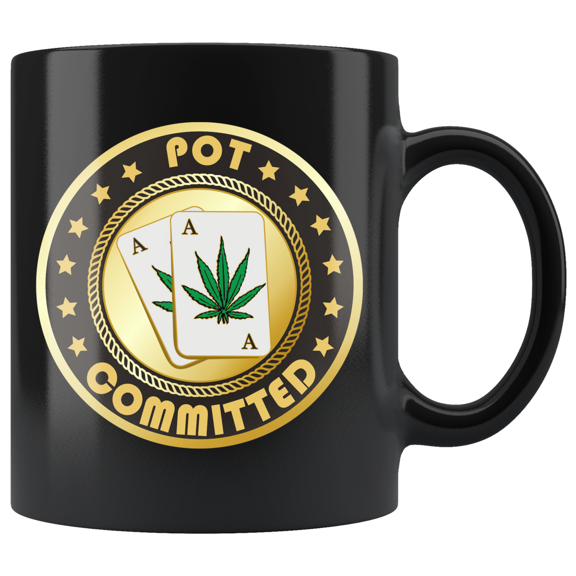 Pot Committed Black Mug - New