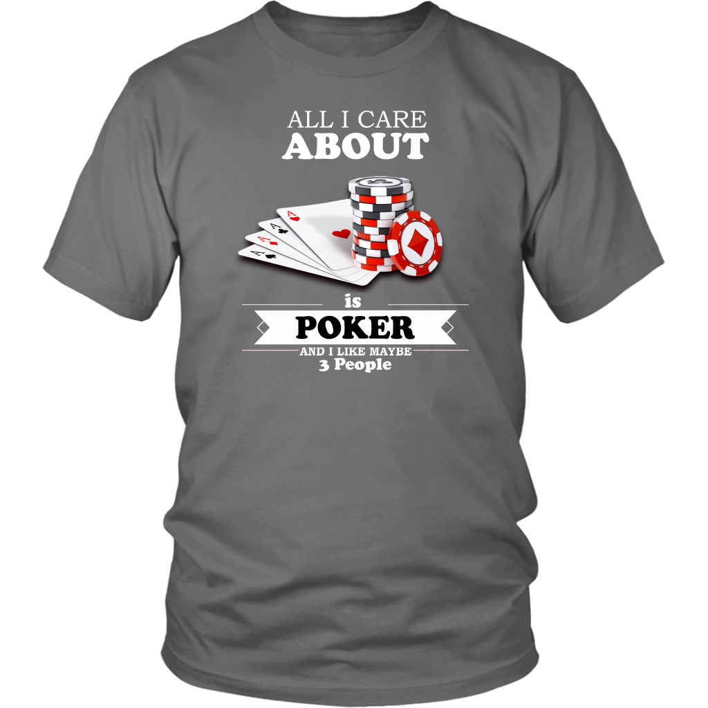 All I Care About is Poker - White Lettering V2