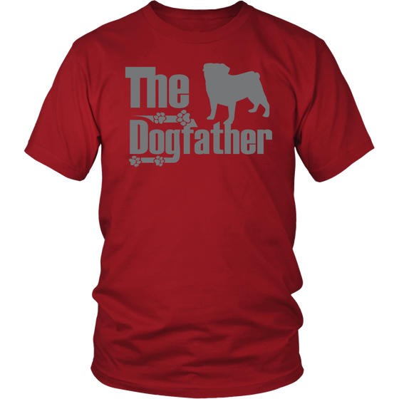 Pug Lover - The Dogfather - T Shirt - Pug Fans - FREE Shipping