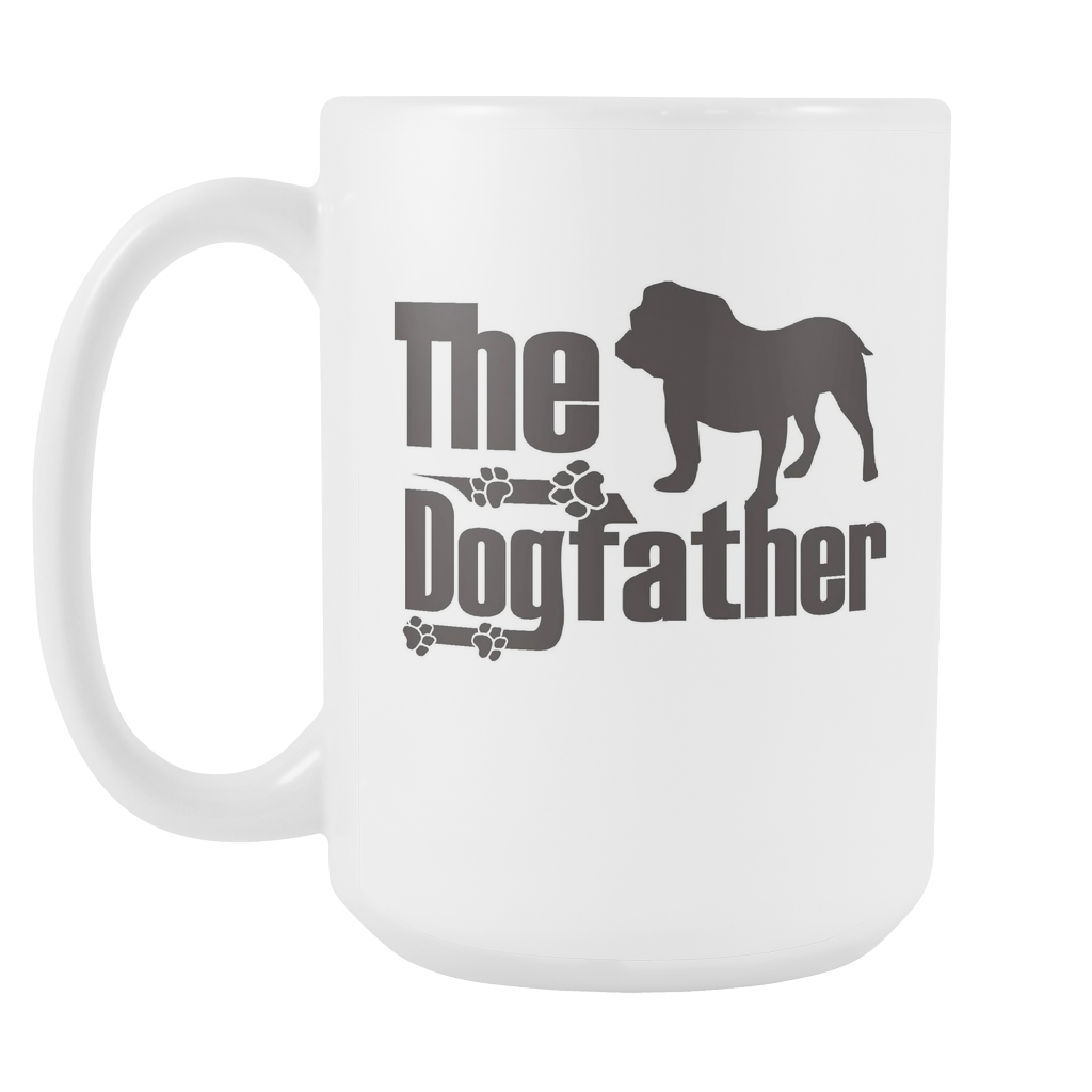 The Dogfather - Bulldog 15oz White Mug