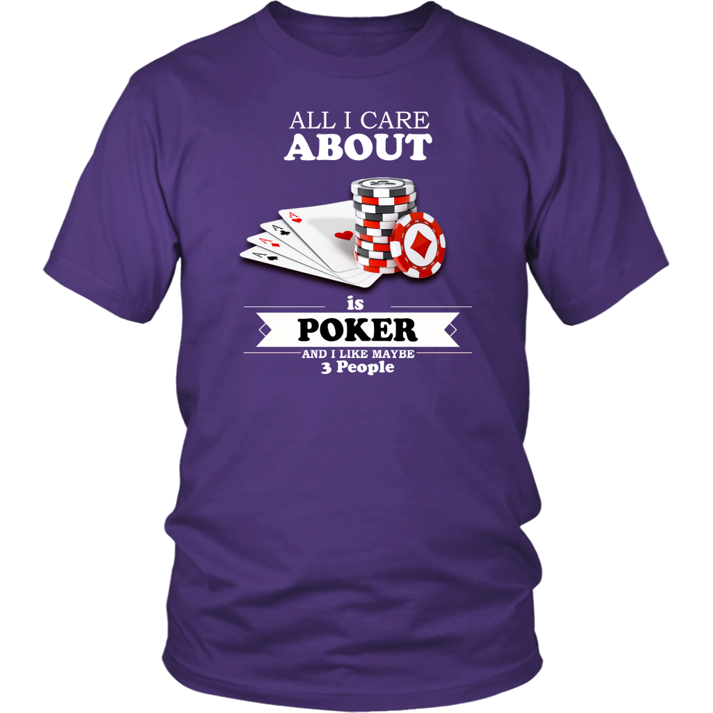 All I Care About is Poker - White Lettering V2